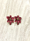 Boucles d’oreilles Hibiscus