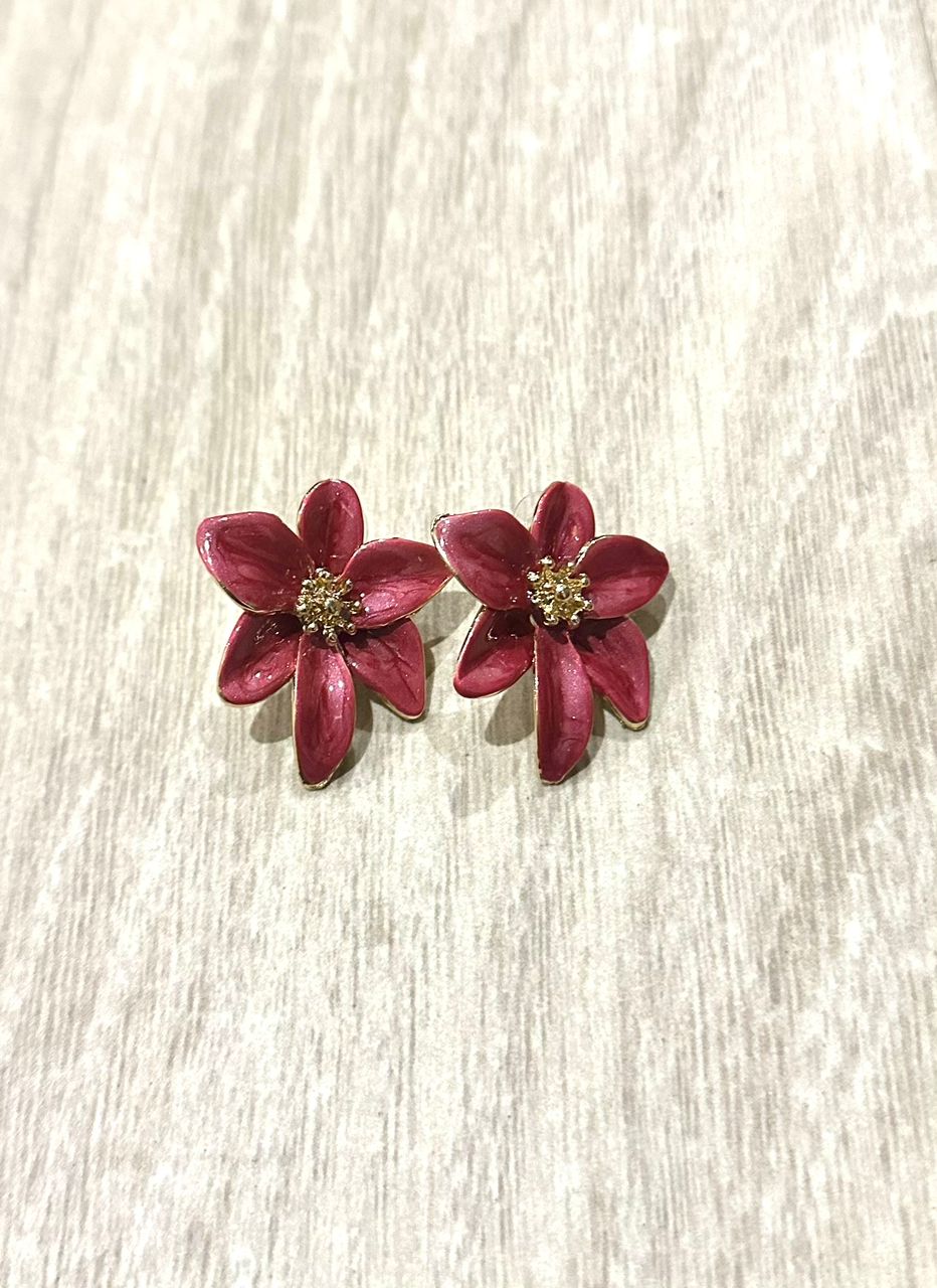 Boucles d’oreilles Hibiscus
