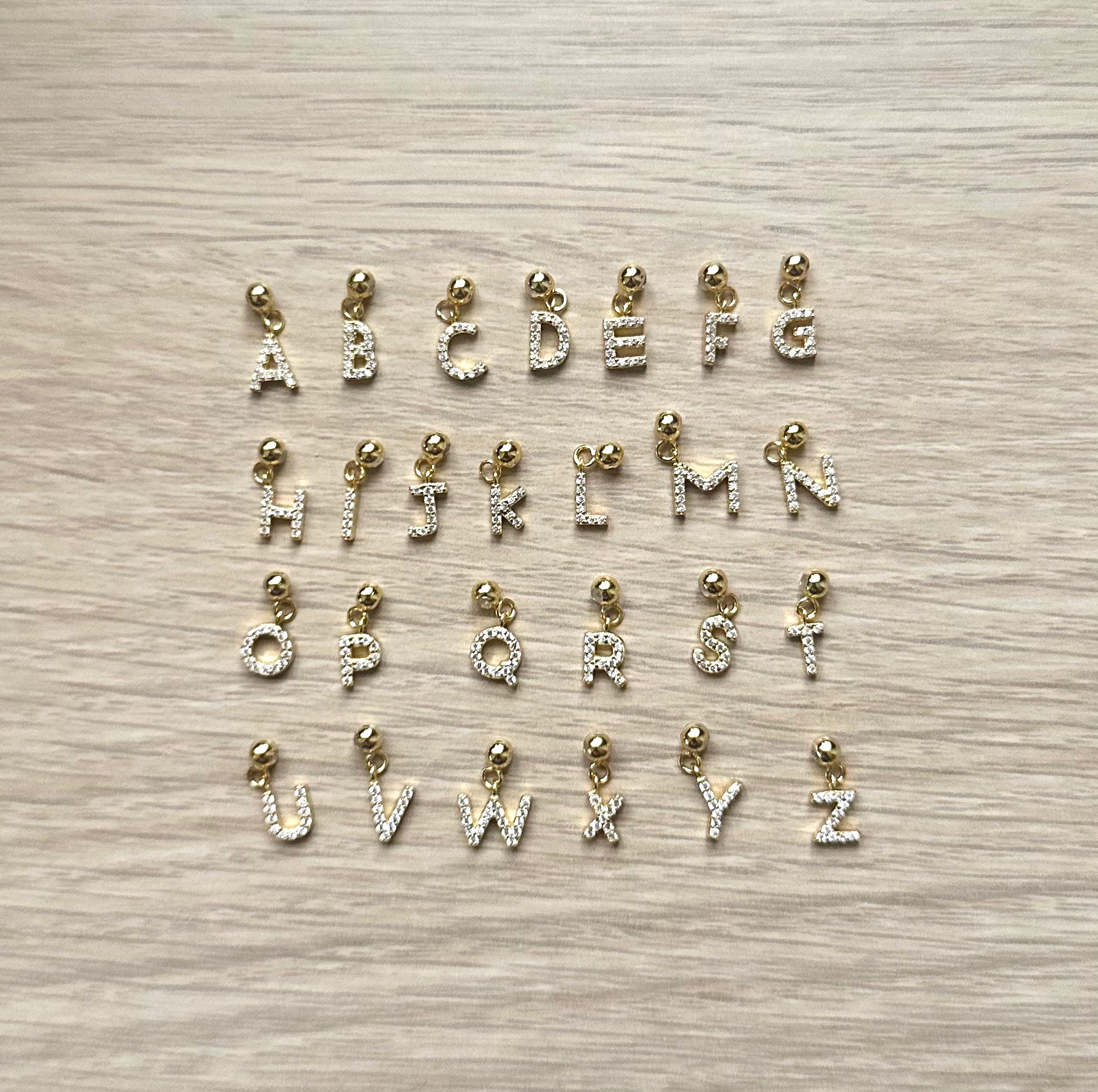 Collier Charms - Lettres