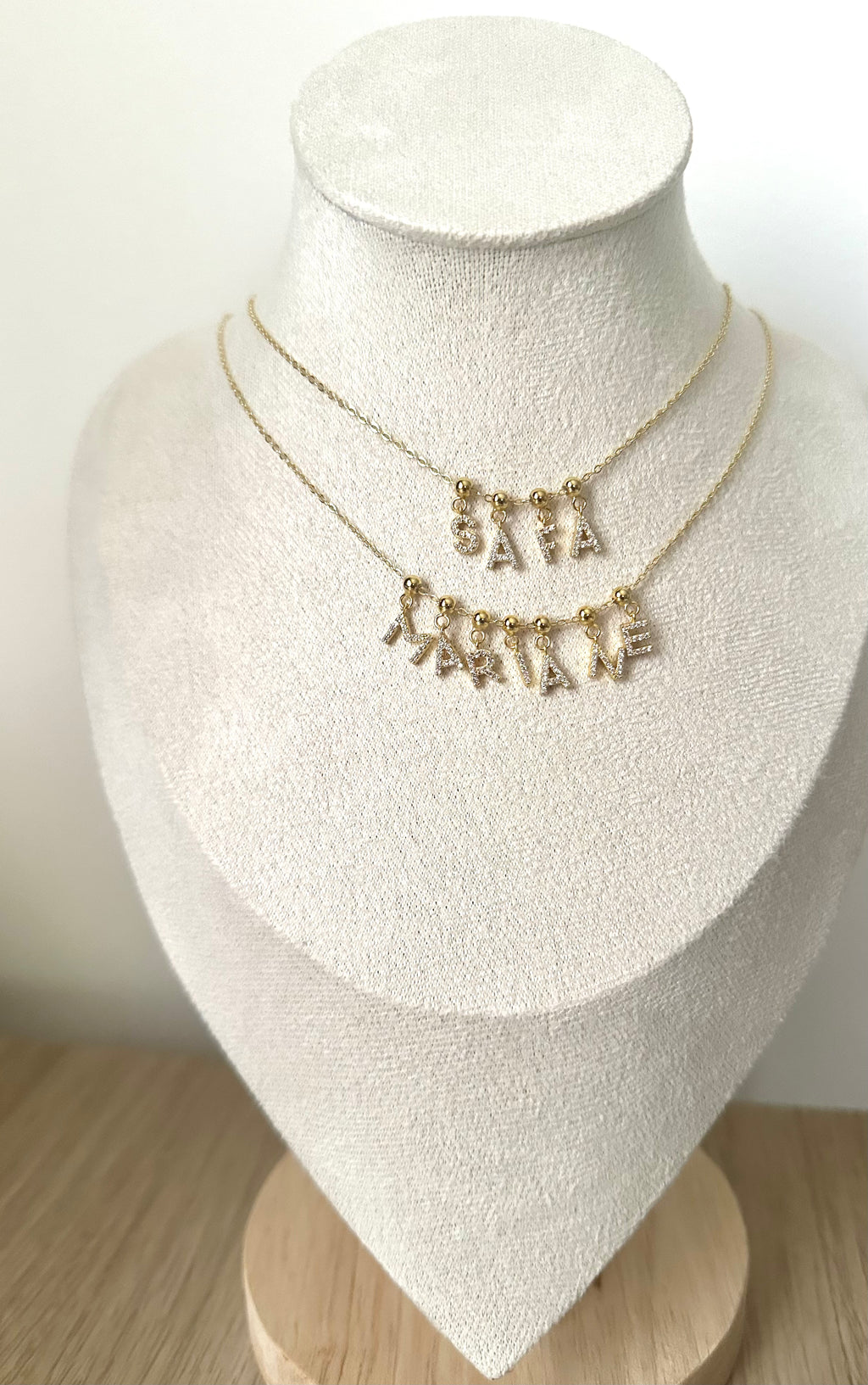 Collier Charms - Lettres